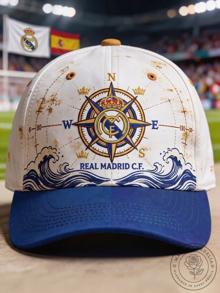 Real Madrid Compass Logo Baseball Cap Hat
