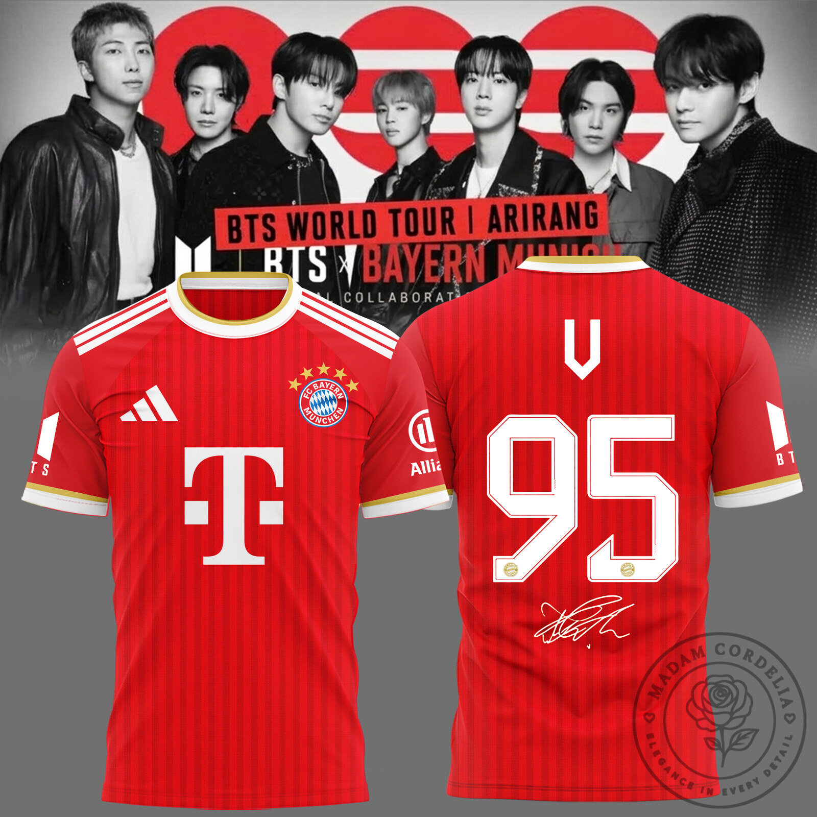 Limited Edition V BTS WORLD TOUR ‘ARIRANG’ IN Munich Shirt