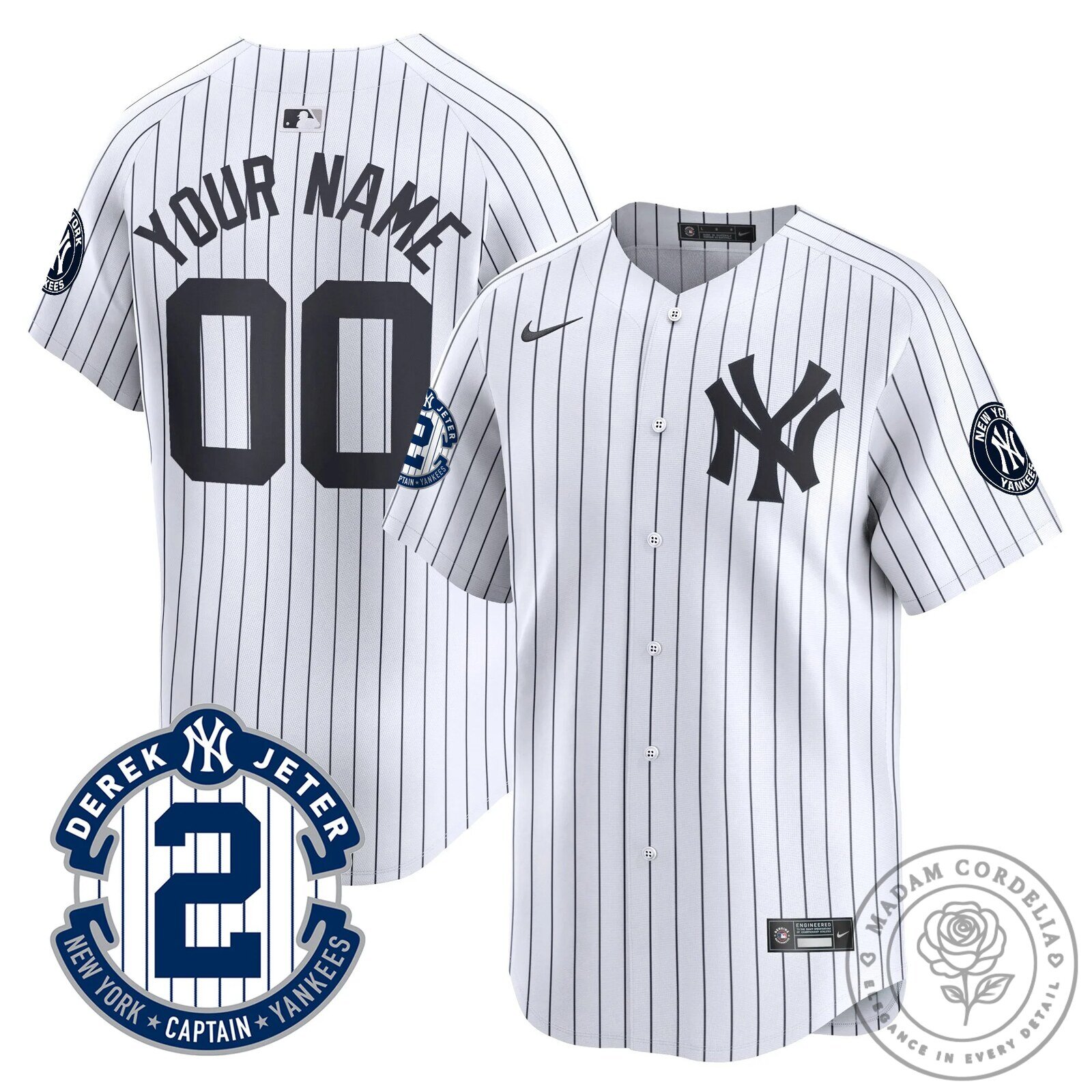 New York Yankees Black Gold Baseball Jersey by Derek Jeter 18 New York Yankees Black Gold Baseball Jersey by Derek Jeter