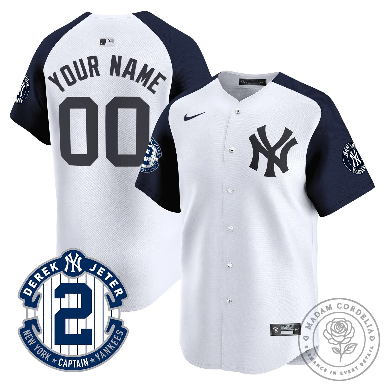 New York Yankees Black Gold Baseball Jersey by Derek Jeter 21 New York Yankees Black Gold Baseball Jersey by Derek Jeter