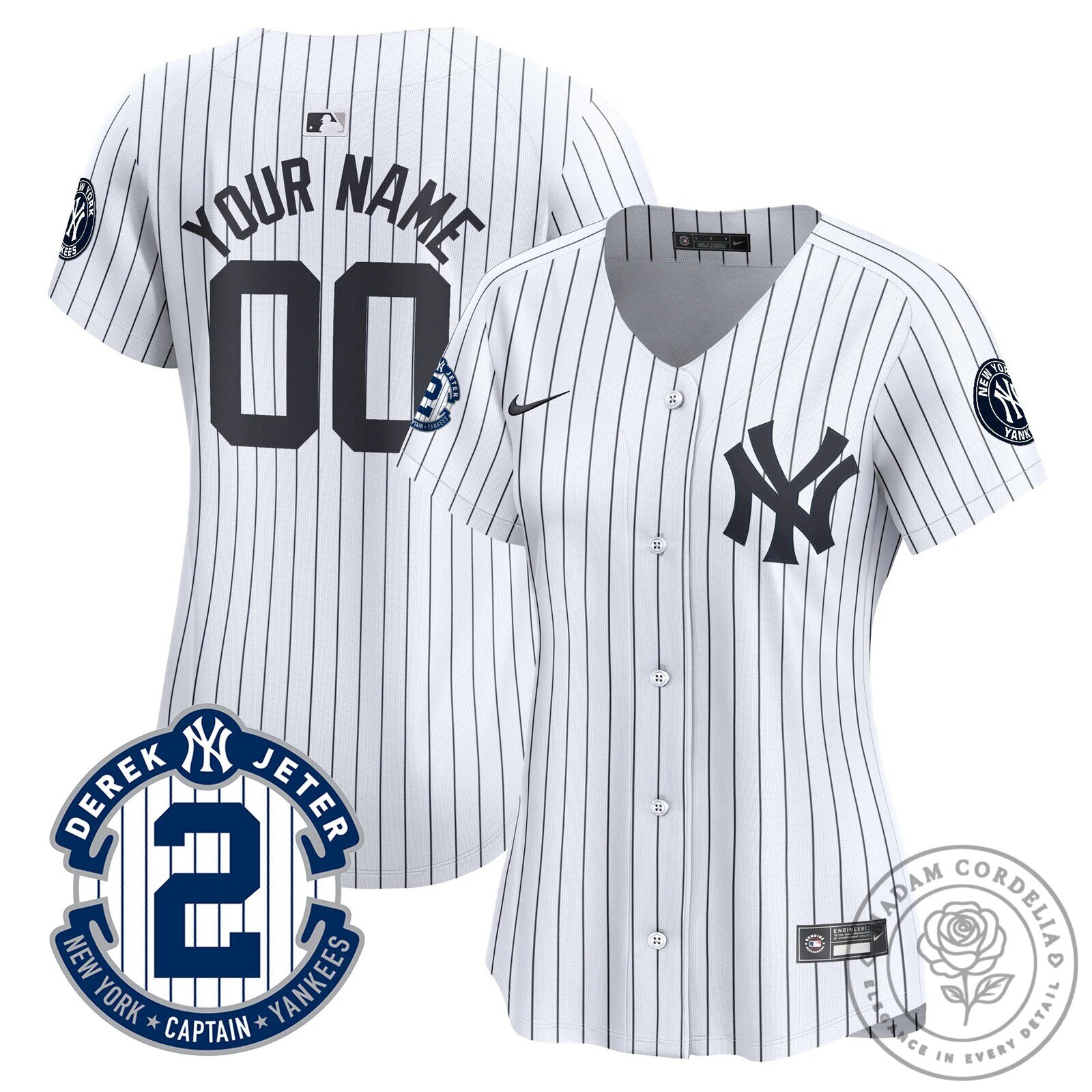 New York Yankees Black Gold Baseball Jersey by Derek Jeter 24 New York Yankees Black Gold Baseball Jersey by Derek Jeter