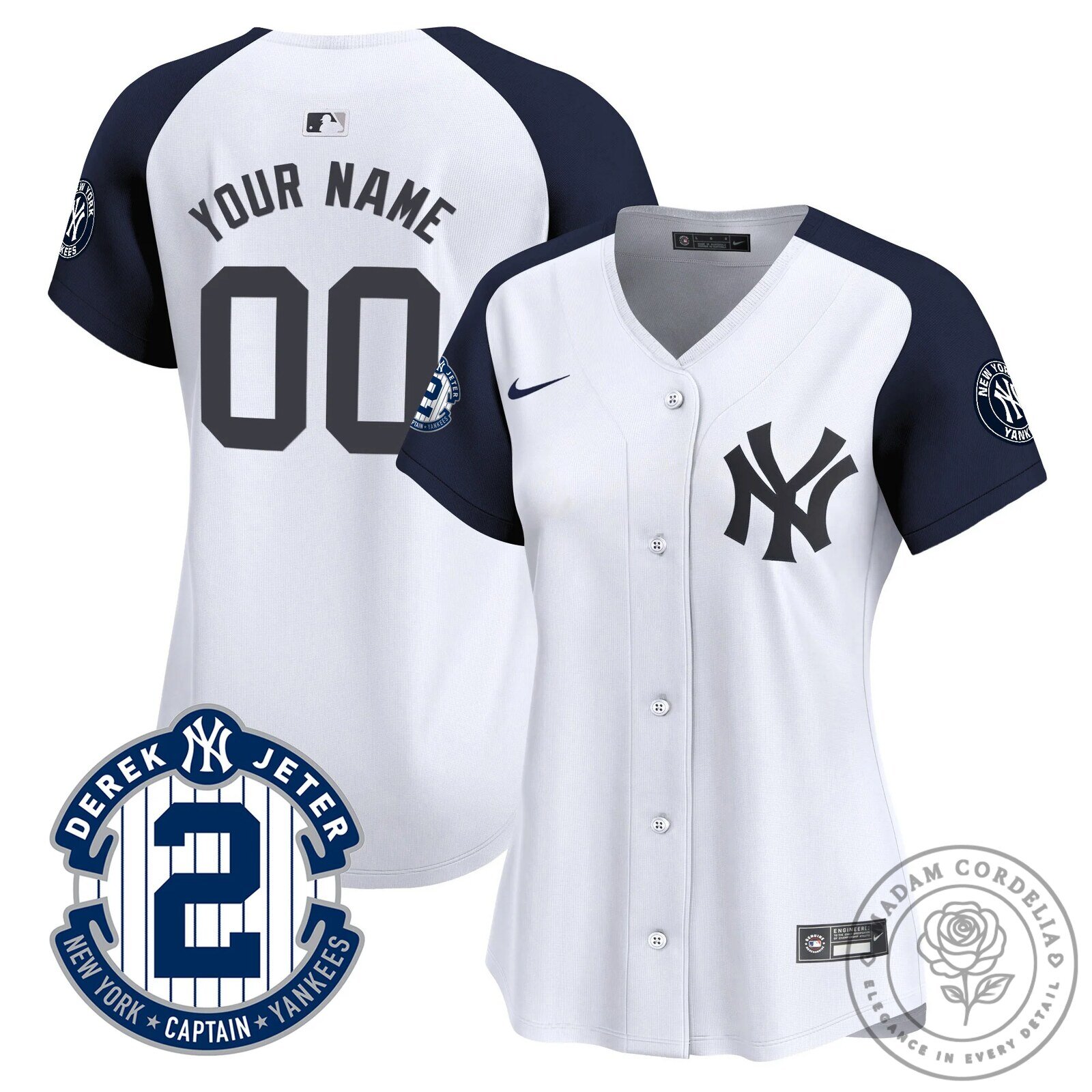 New York Yankees Black Gold Baseball Jersey by Derek Jeter 27 New York Yankees Black Gold Baseball Jersey by Derek Jeter