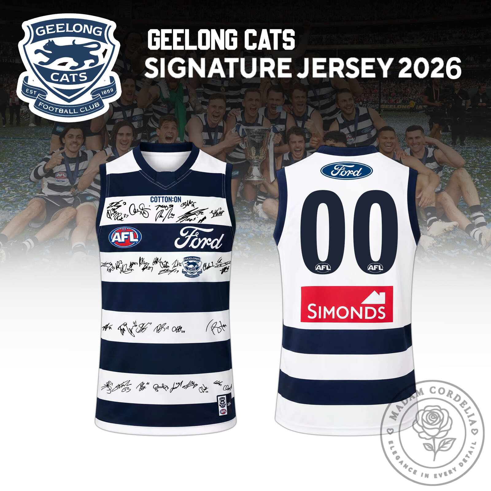 Geelong Cats Australian Rules Football Club Signature Jersey 2026