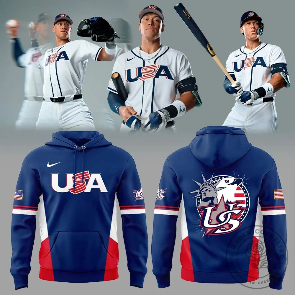 Team USA World Baseball Classic 2026 Blue Hoodie 1 Team USA World Baseball Classic 2026 Blue Hoodie