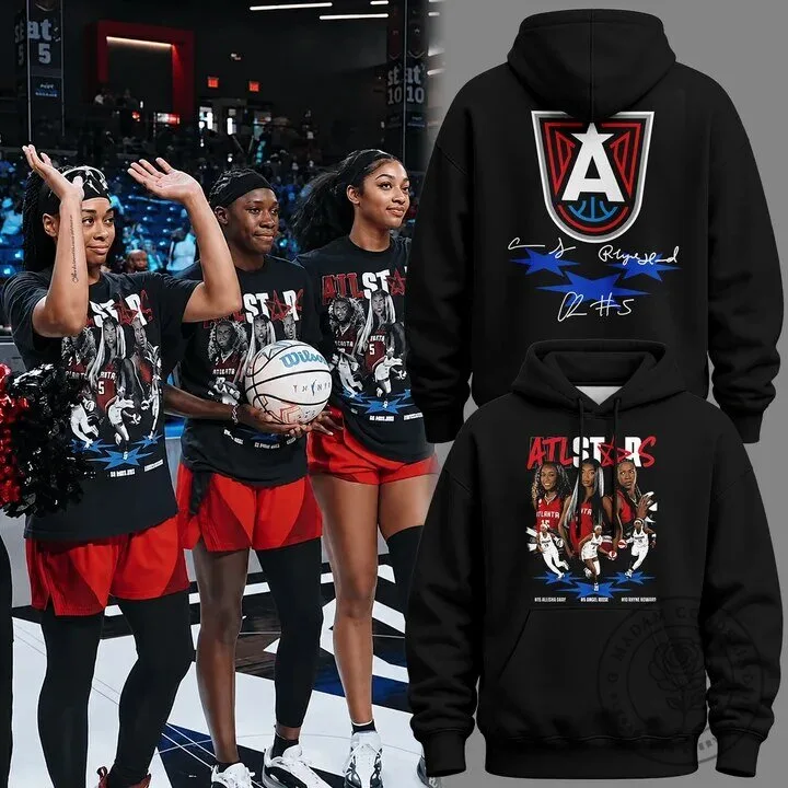 Atlanta Dream All-Stars Basketball Team Black Hoodie