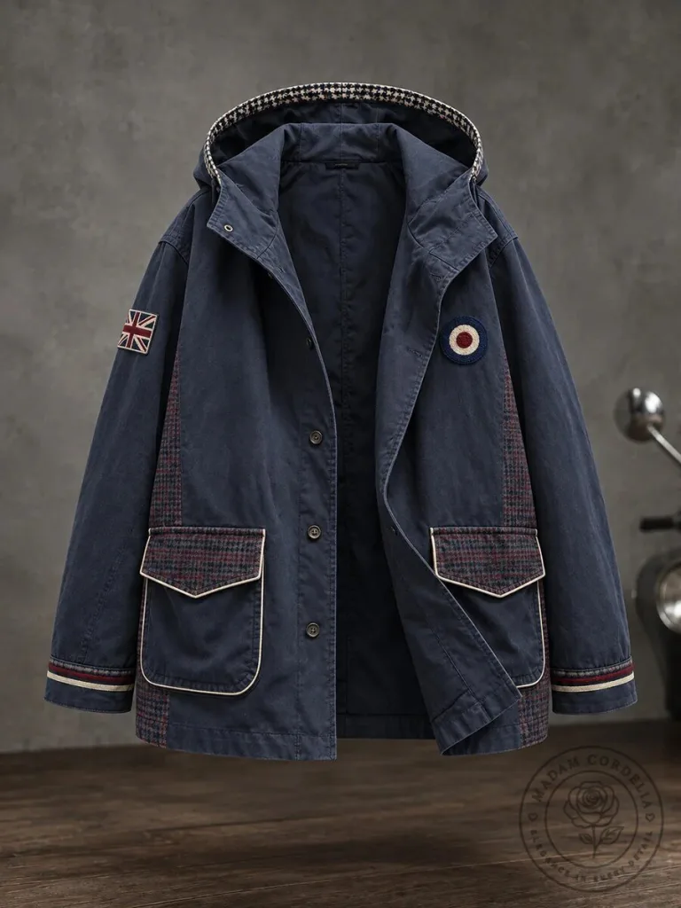 United Kingdom Flag Mod Target Patchwork Hooded Jacket 23 United Kingdom Flag Mod Target Patchwork Hooded Jacket