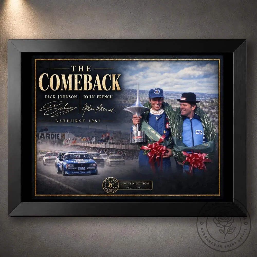 Dick Johnson John French Bathurst 1981 The Comeback Racing Car Wall Art