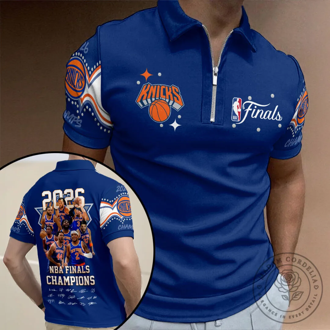 New York Knicks NBA Finals Champions 2026 Commemorative Polo Shirt