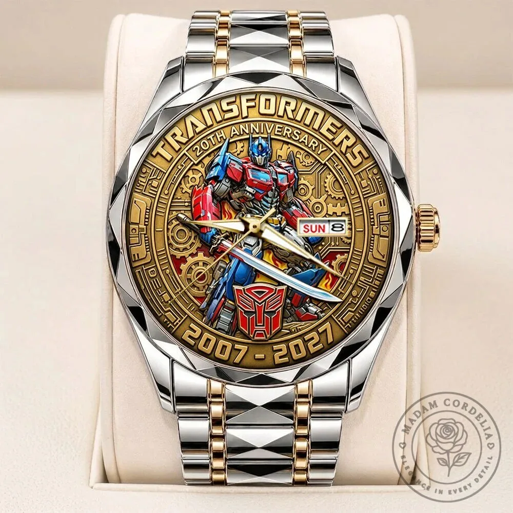 Transformers Optimus Prime 20th Anniversary Edition Stainless Steel Watch