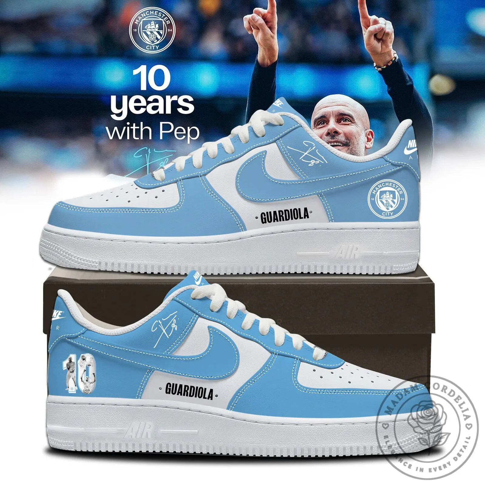 Limited Edition BTF Trend Sneakers - Thank You Pep from Man City 2 Limited Edition BTF Trend Sneakers - Thank You Pep from Man City