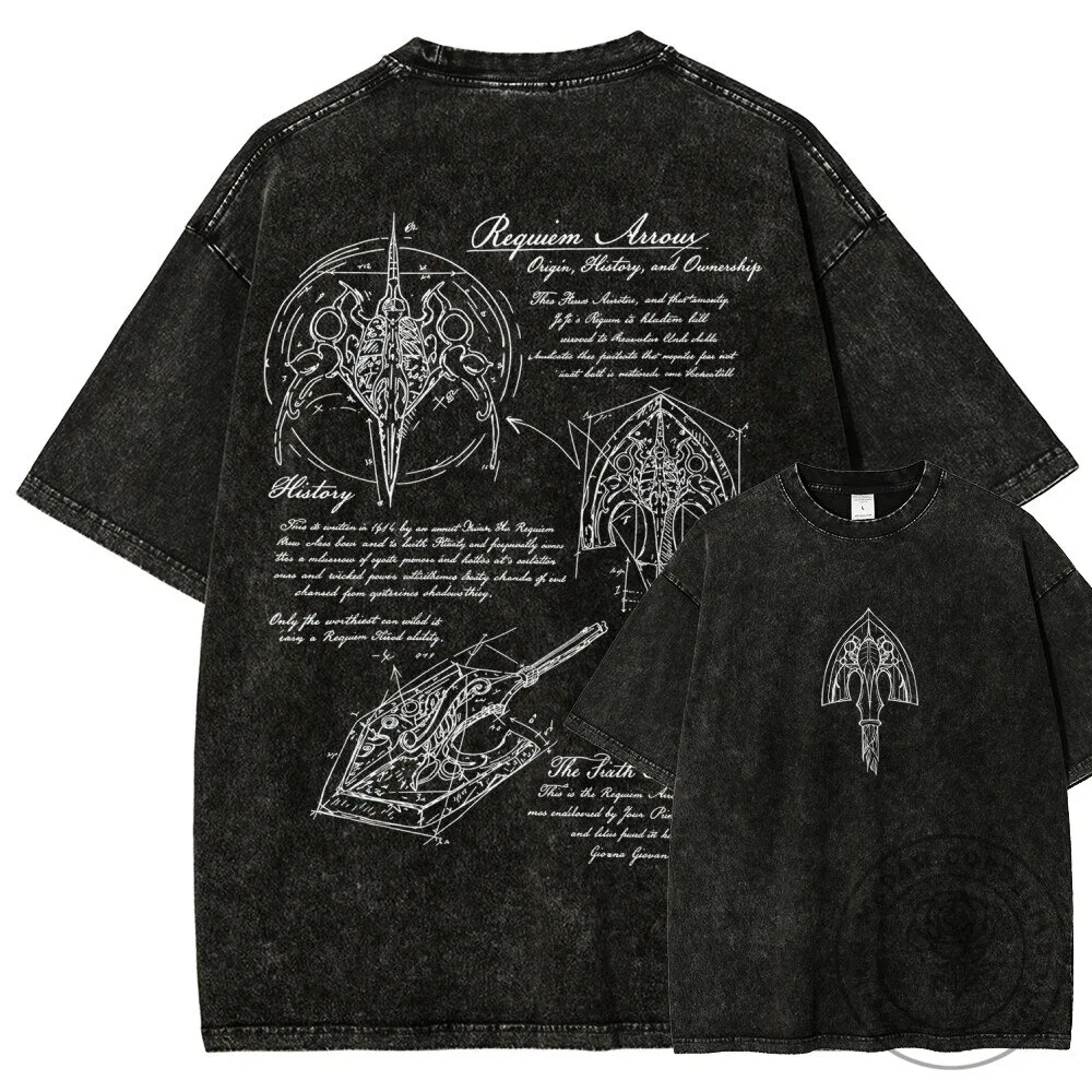 JoJo's Bizarre Adventure Requiem Arrows History Black T-Shirt