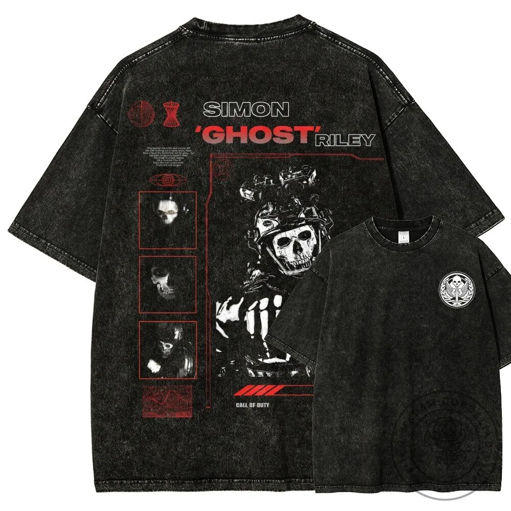 Call of Duty Simon 'Ghost' Riley Washed Graphic T-Shirt