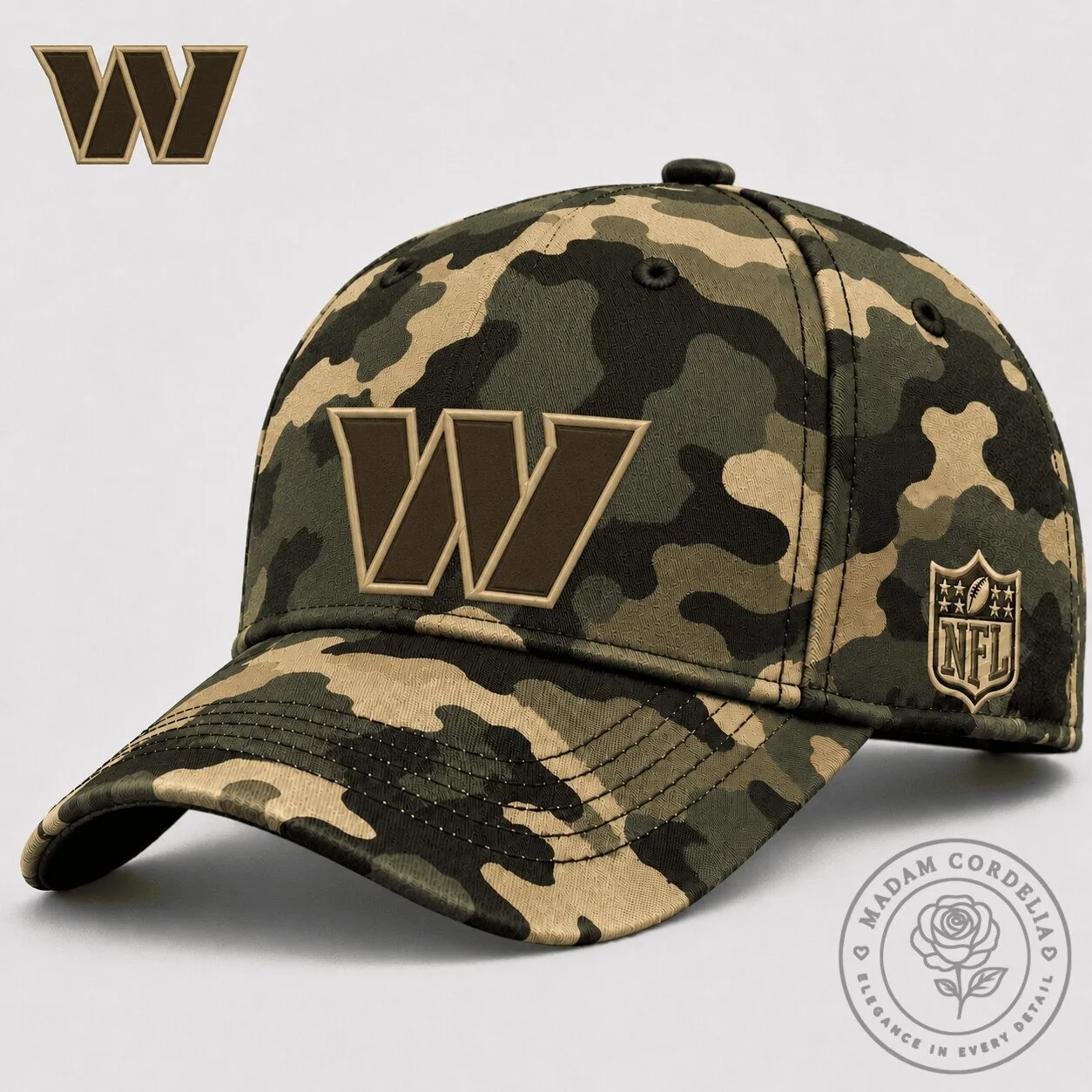 Camouflage Game Day Hat for Washington Commanders NFL Fans