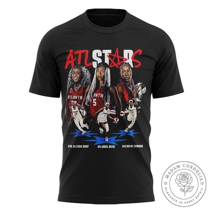 Atlanta Dream All-Stars Basketball Team Fan T-Shirt 8 Atlanta Dream All-Stars Basketball Team Fan T-Shirt