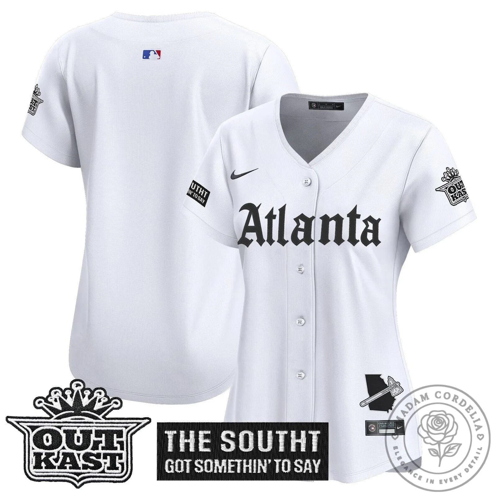Atlanta Braves Ronald Acuña Jr. Black Baseball Jersey for Women 51 Atlanta Braves Ronald Acuña Jr. Black Baseball Jersey for Women