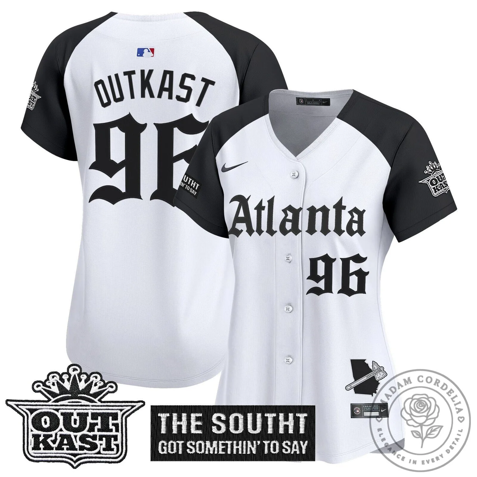 Atlanta Braves Ronald Acuña Jr. Black Baseball Jersey for Women 54 Atlanta Braves Ronald Acuña Jr. Black Baseball Jersey for Women