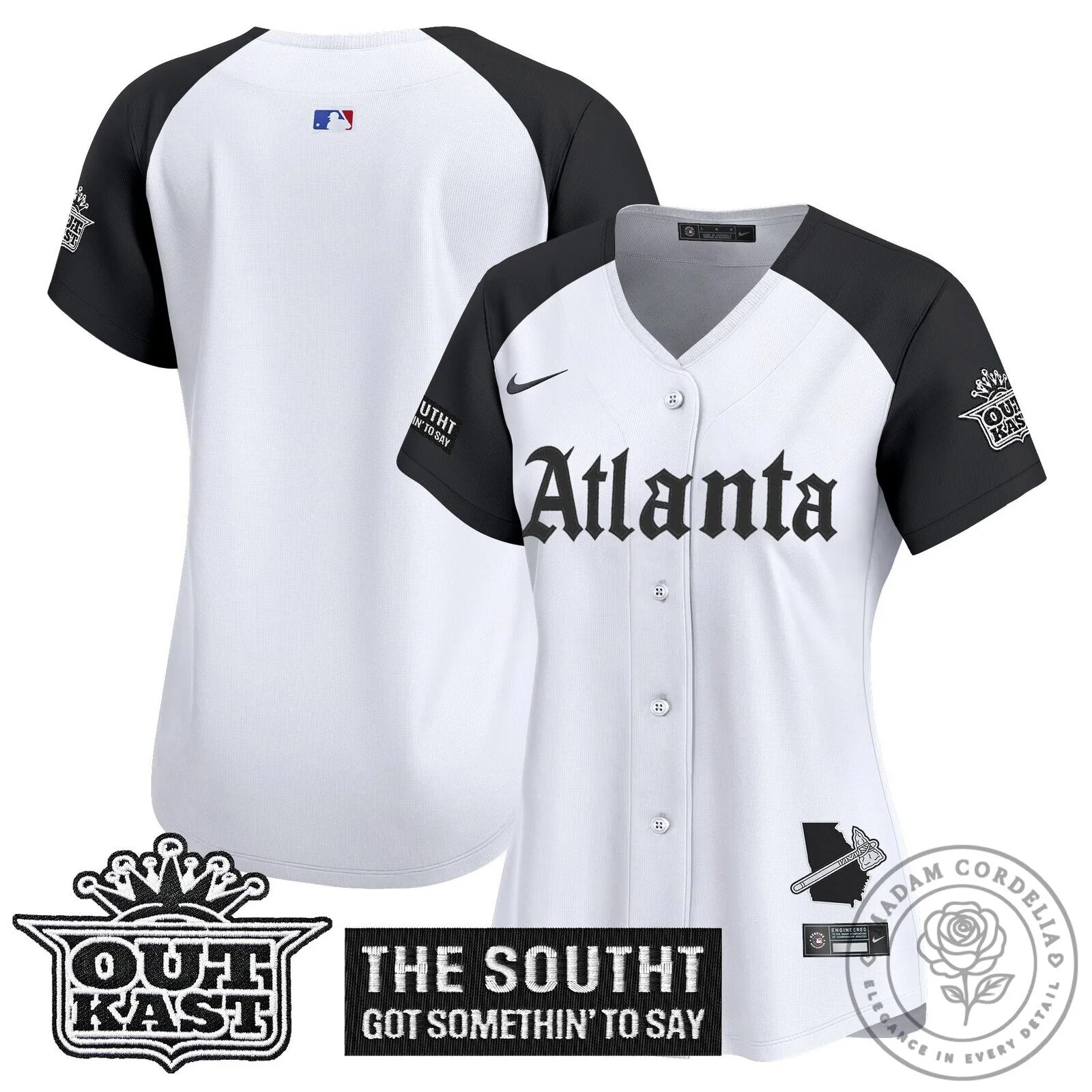 Atlanta Braves Ronald Acuña Jr. Black Baseball Jersey for Women 63 Atlanta Braves Ronald Acuña Jr. Black Baseball Jersey for Women