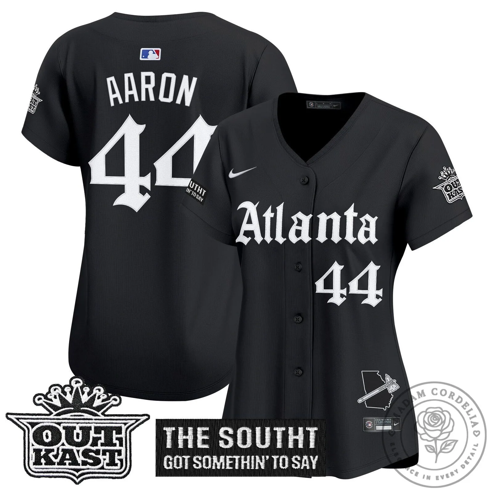 Atlanta Braves Ronald Acuña Jr. Black Baseball Jersey for Women 69 Atlanta Braves Ronald Acuña Jr. Black Baseball Jersey for Women