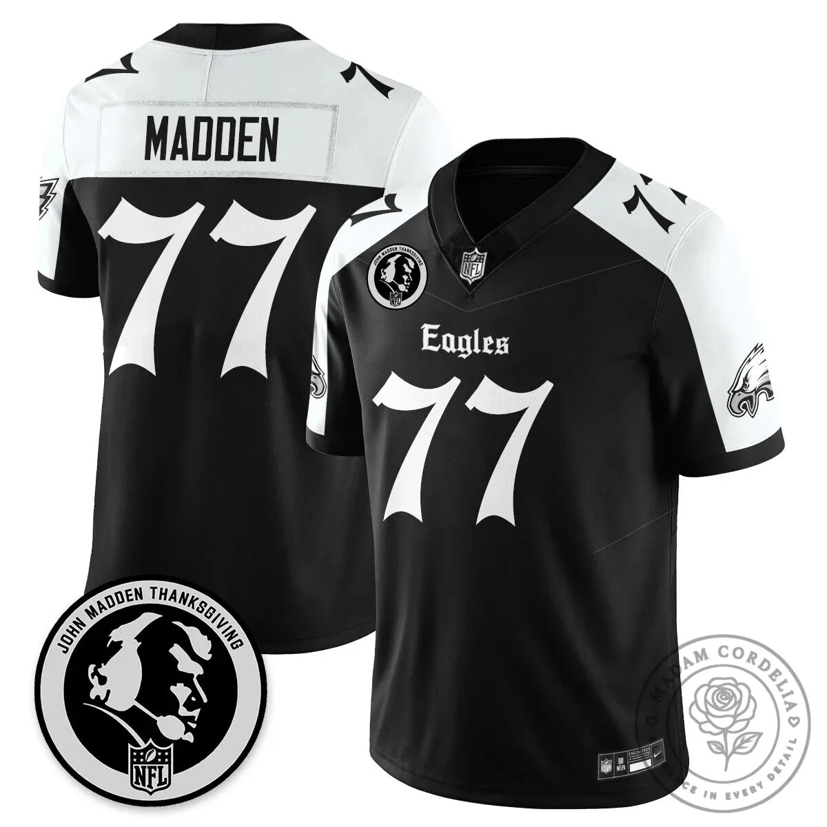 John Madden Philadelphia Eagles Saquon Barkley Number 26 Football Jersey 35 John Madden Philadelphia Eagles Saquon Barkley Number 26 Football Jersey