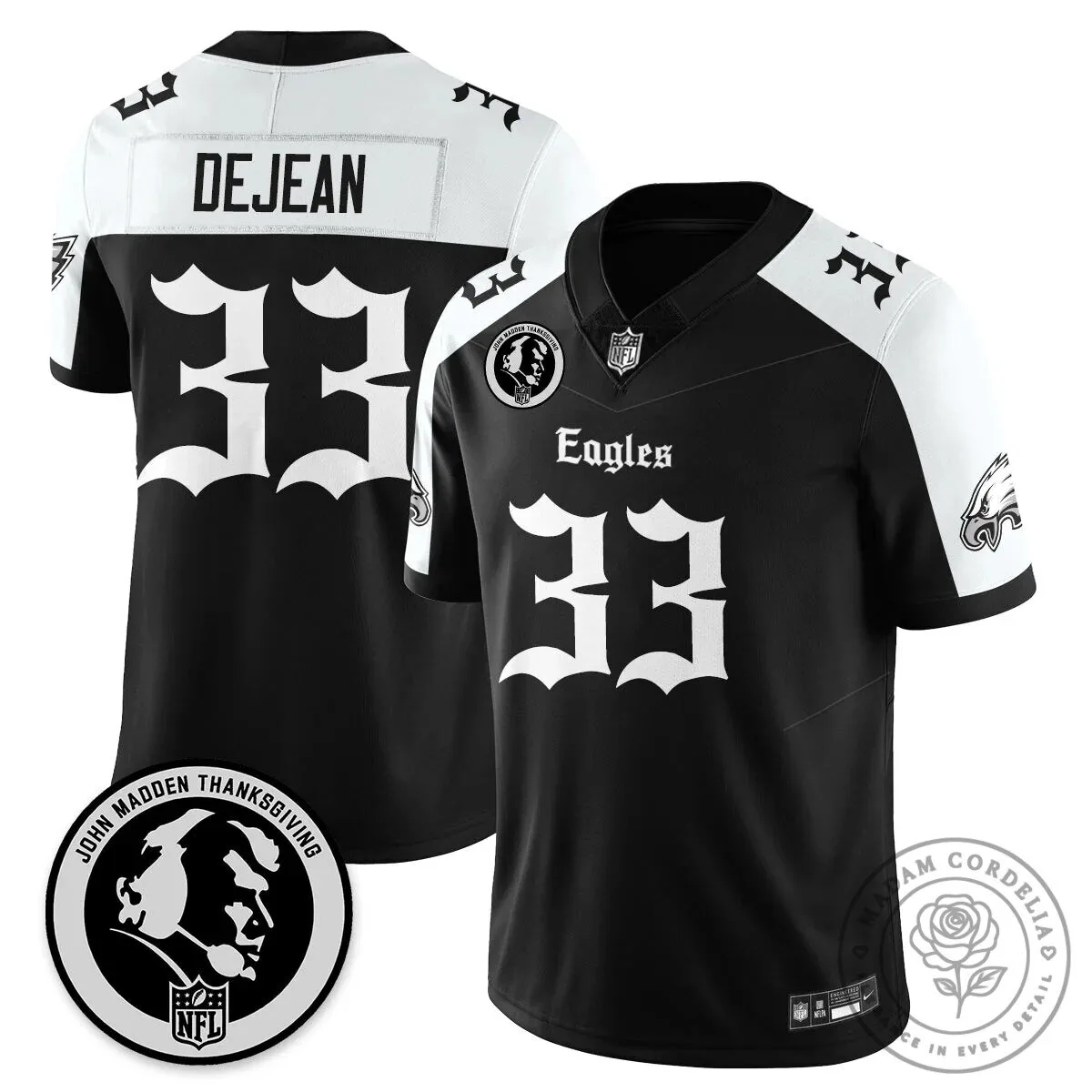 John Madden Philadelphia Eagles Saquon Barkley Number 26 Football Jersey 37 John Madden Philadelphia Eagles Saquon Barkley Number 26 Football Jersey