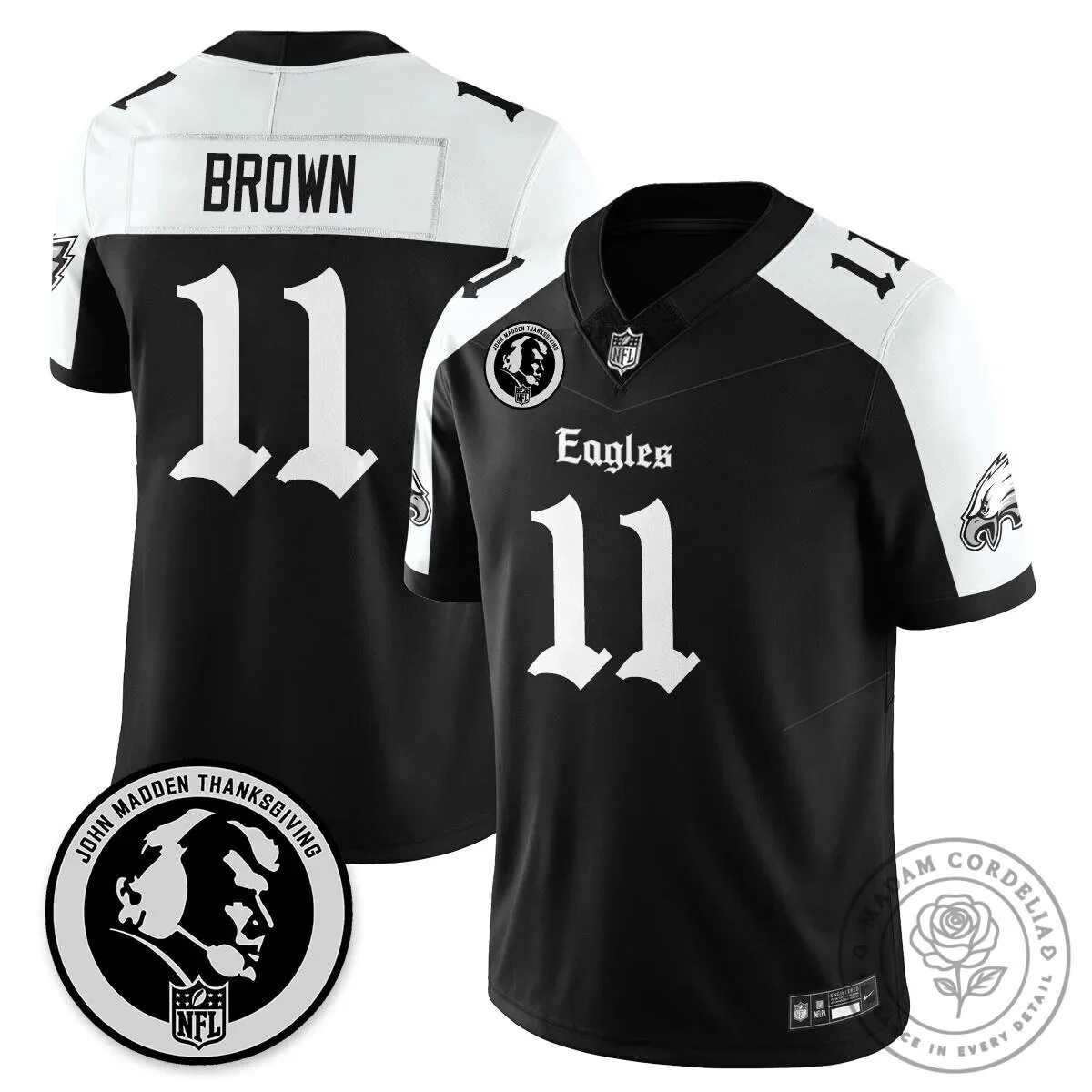John Madden Philadelphia Eagles Saquon Barkley Number 26 Football Jersey 39 John Madden Philadelphia Eagles Saquon Barkley Number 26 Football Jersey
