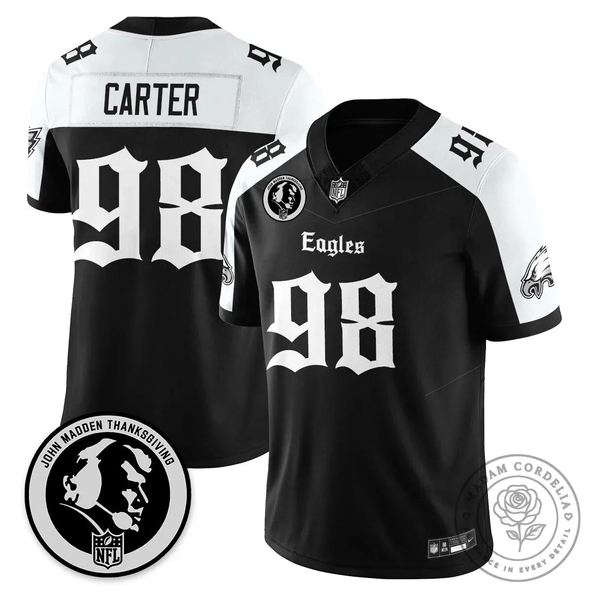 John Madden Philadelphia Eagles Saquon Barkley Number 26 Football Jersey 40 John Madden Philadelphia Eagles Saquon Barkley Number 26 Football Jersey