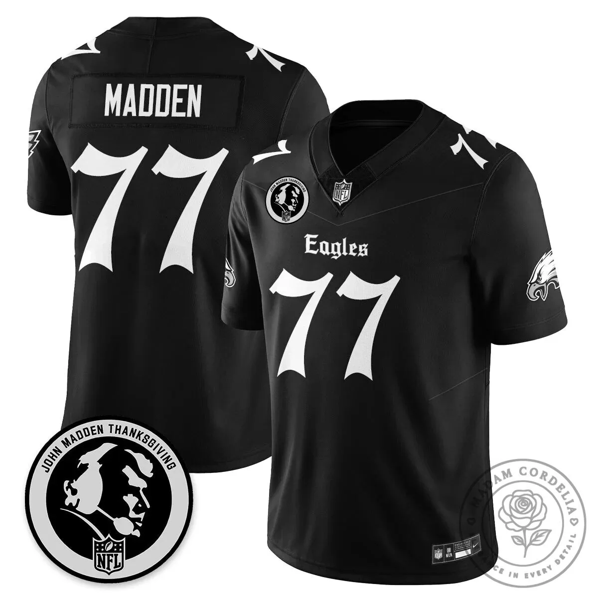 John Madden Philadelphia Eagles Saquon Barkley Number 26 Football Jersey 43 John Madden Philadelphia Eagles Saquon Barkley Number 26 Football Jersey