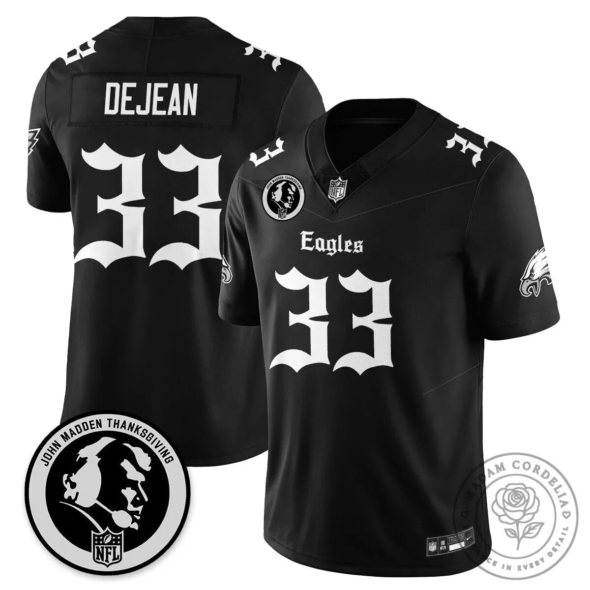 John Madden Philadelphia Eagles Saquon Barkley Number 26 Football Jersey 46 John Madden Philadelphia Eagles Saquon Barkley Number 26 Football Jersey
