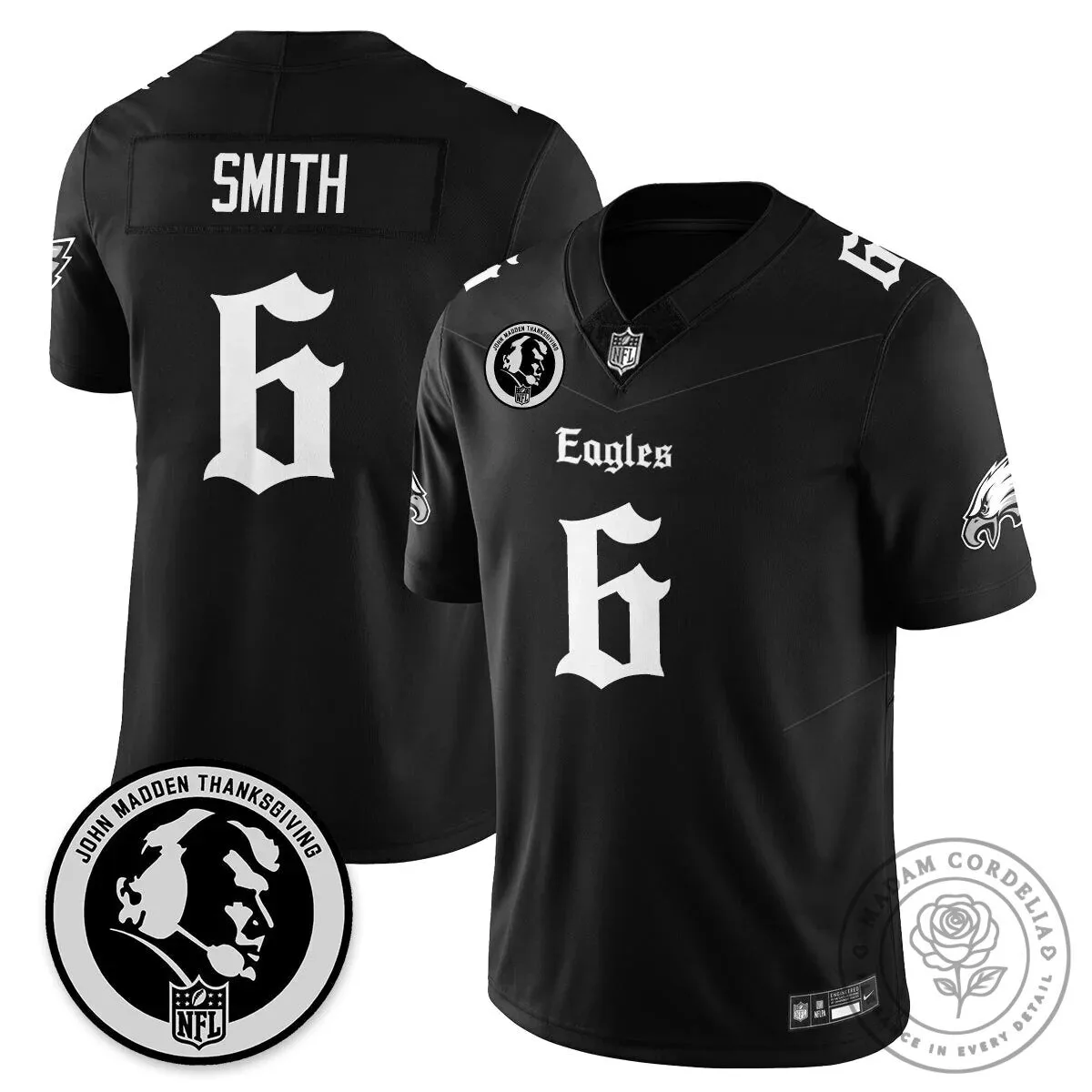 John Madden Philadelphia Eagles Saquon Barkley Number 26 Football Jersey 47 John Madden Philadelphia Eagles Saquon Barkley Number 26 Football Jersey
