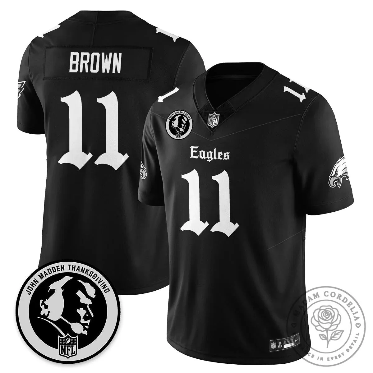 John Madden Philadelphia Eagles Saquon Barkley Number 26 Football Jersey 48 John Madden Philadelphia Eagles Saquon Barkley Number 26 Football Jersey