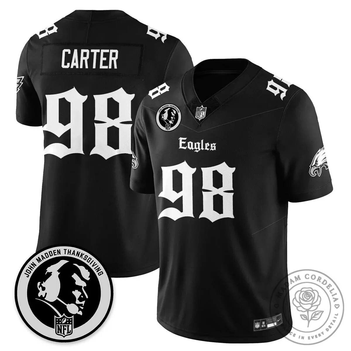 John Madden Philadelphia Eagles Saquon Barkley Number 26 Football Jersey 49 John Madden Philadelphia Eagles Saquon Barkley Number 26 Football Jersey