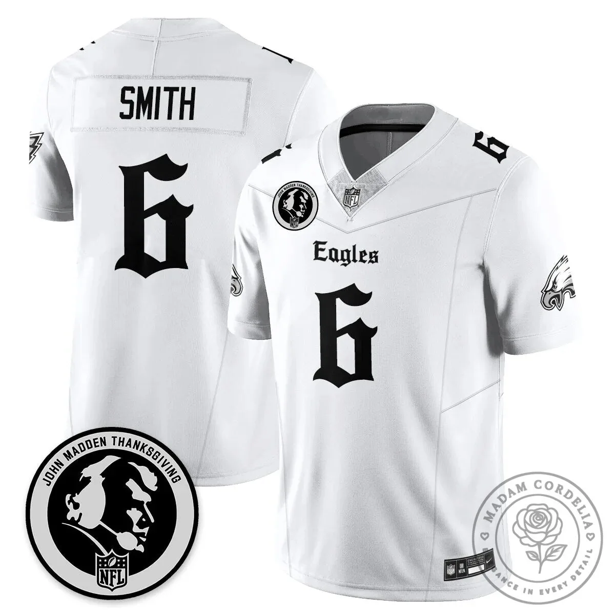 John Madden Philadelphia Eagles Saquon Barkley Number 26 Football Jersey 56 John Madden Philadelphia Eagles Saquon Barkley Number 26 Football Jersey