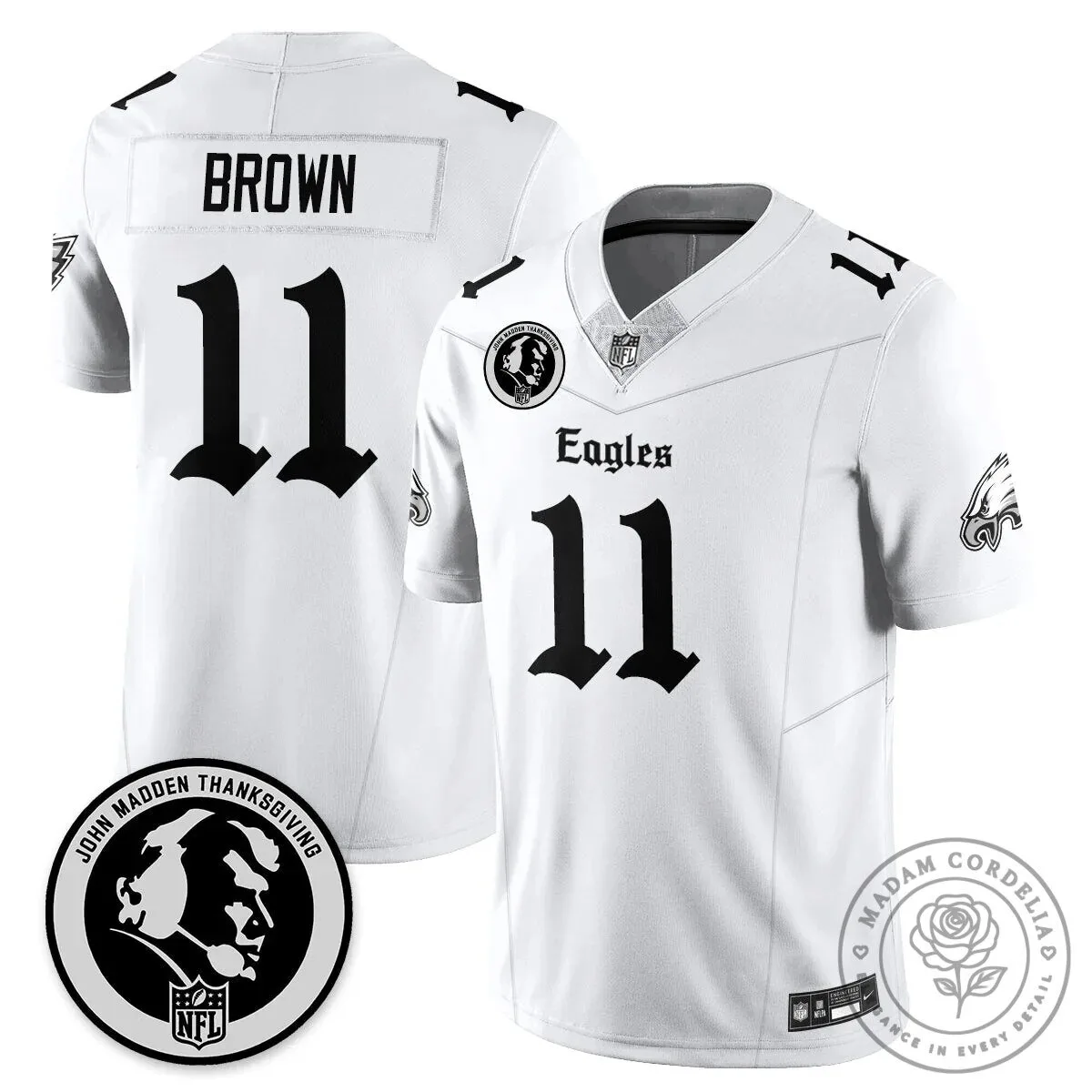 John Madden Philadelphia Eagles Saquon Barkley Number 26 Football Jersey 57 John Madden Philadelphia Eagles Saquon Barkley Number 26 Football Jersey