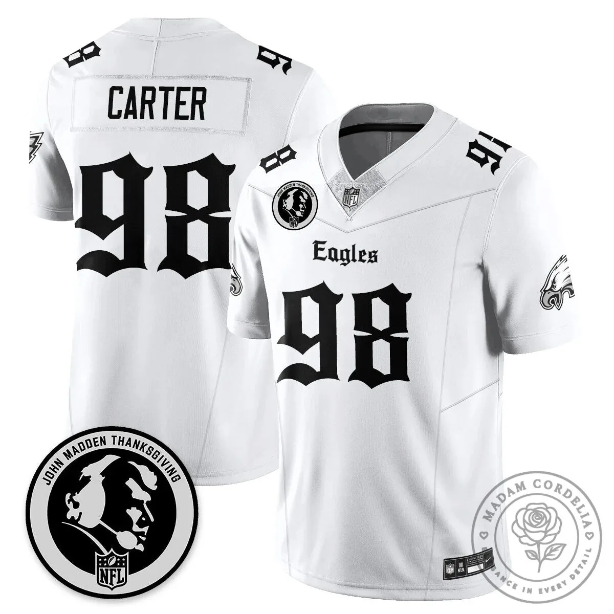 John Madden Philadelphia Eagles Saquon Barkley Number 26 Football Jersey 58 John Madden Philadelphia Eagles Saquon Barkley Number 26 Football Jersey