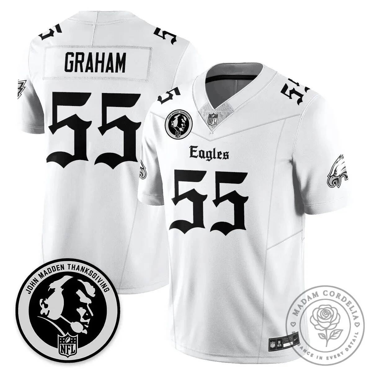 John Madden Philadelphia Eagles Saquon Barkley Number 26 Football Jersey 59 John Madden Philadelphia Eagles Saquon Barkley Number 26 Football Jersey