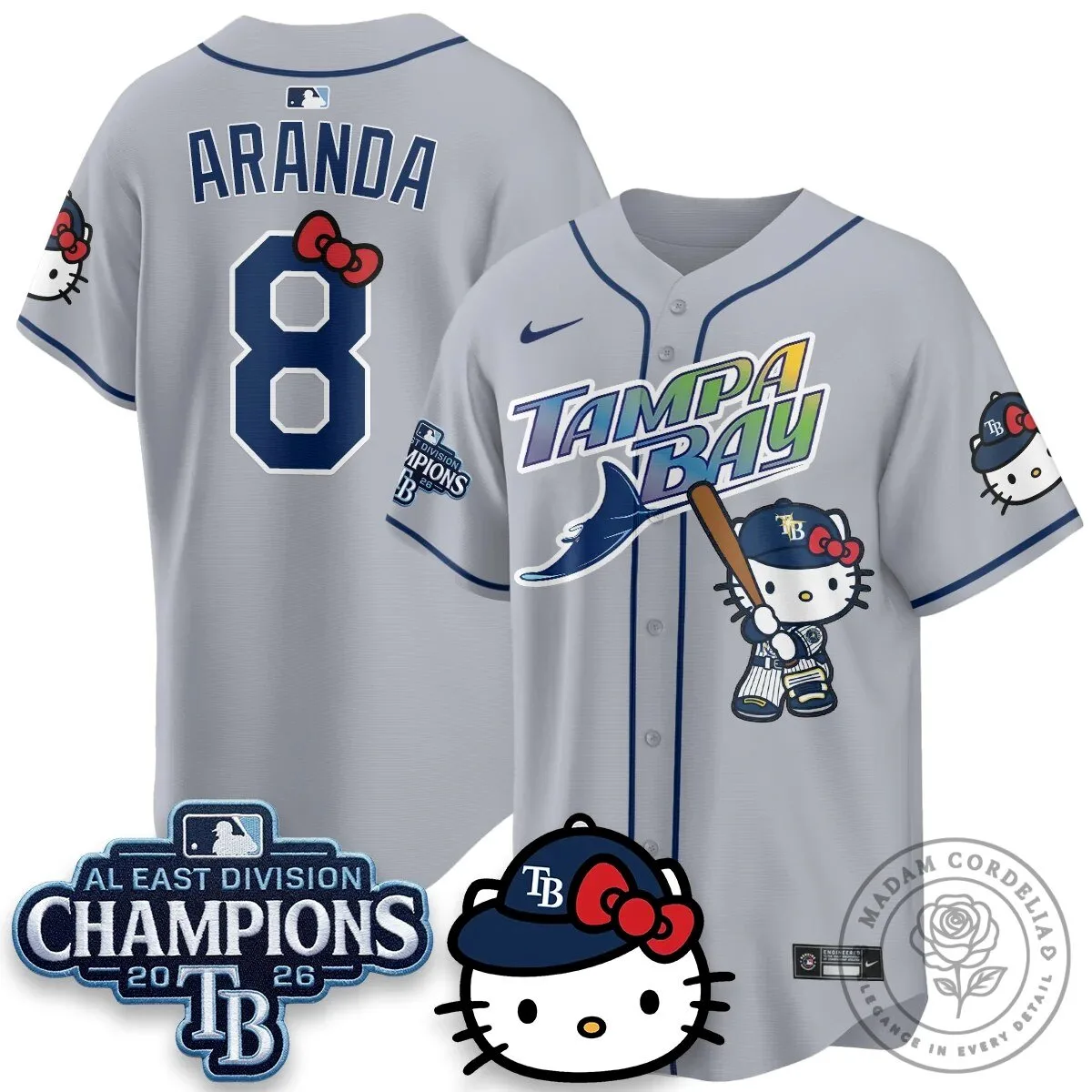 Tampa Bay Rays Hello Kitty 2026 AL East Division Champions