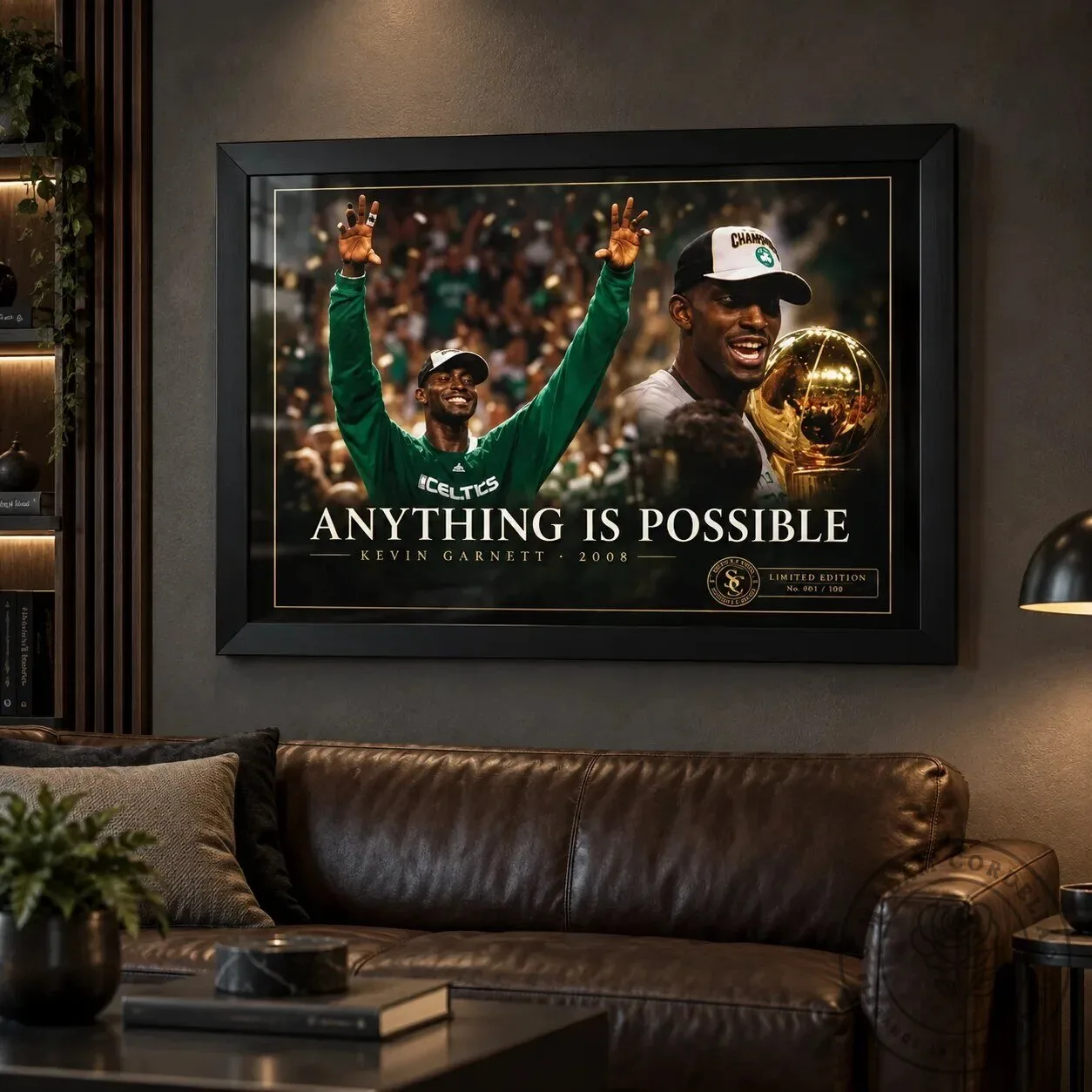 Kevin Garnett Anything Is Possible Boston Celtics 2008 NBA Champions Wall Art Poster 9 Kevin Garnett Anything Is Possible Boston Celtics 2008 NBA Champions Wall Art Poster