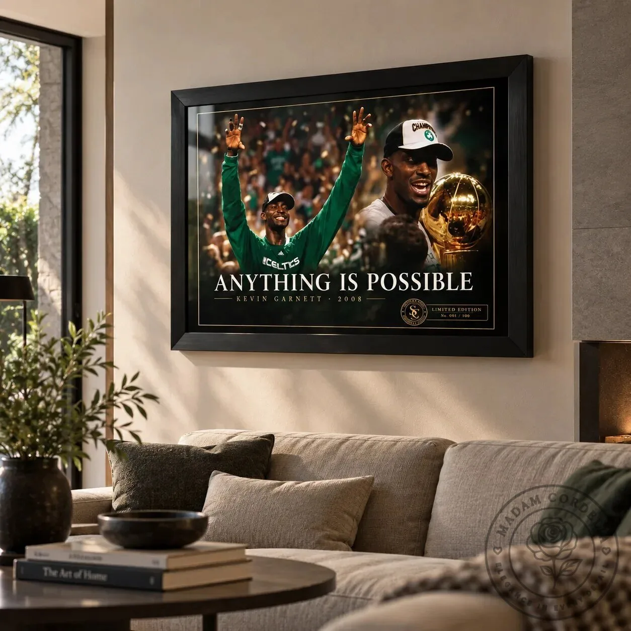 Kevin Garnett Anything Is Possible Boston Celtics 2008 NBA Champions Wall Art Poster 11 Kevin Garnett Anything Is Possible Boston Celtics 2008 NBA Champions Wall Art Poster