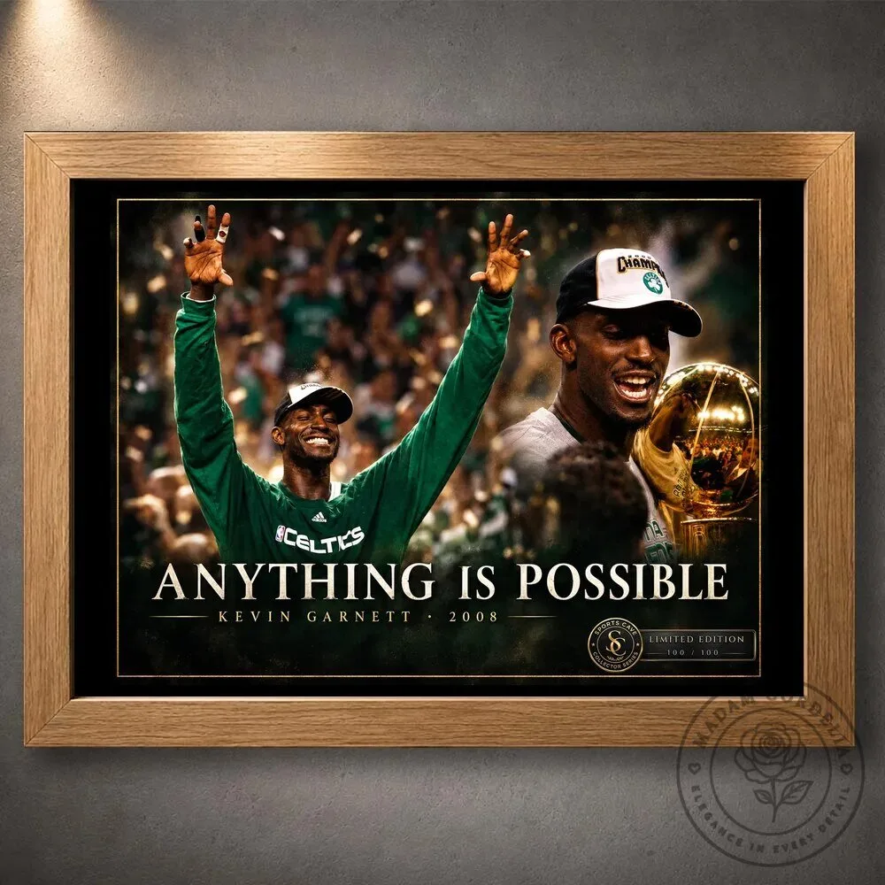 Kevin Garnett Anything Is Possible Boston Celtics 2008 NBA Champions Wall Art Poster 13 Kevin Garnett Anything Is Possible Boston Celtics 2008 NBA Champions Wall Art Poster