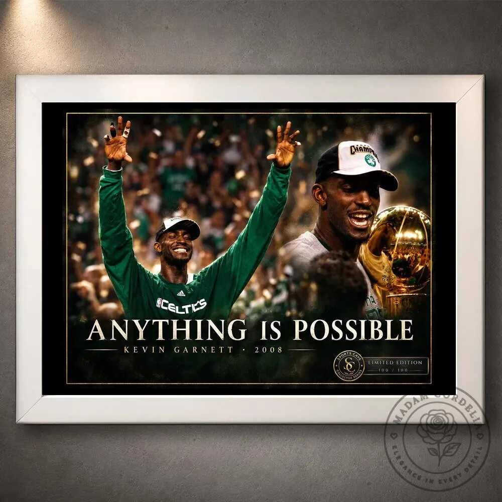 Kevin Garnett Anything Is Possible Boston Celtics 2008 NBA Champions Wall Art Poster 14 Kevin Garnett Anything Is Possible Boston Celtics 2008 NBA Champions Wall Art Poster
