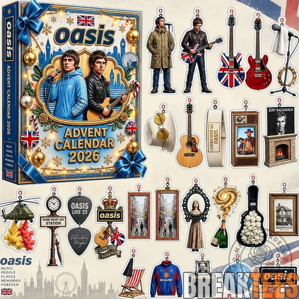 Oasis Band 2026 Advent Calendar Liam And Noel Gallagher Music Memorabilia
