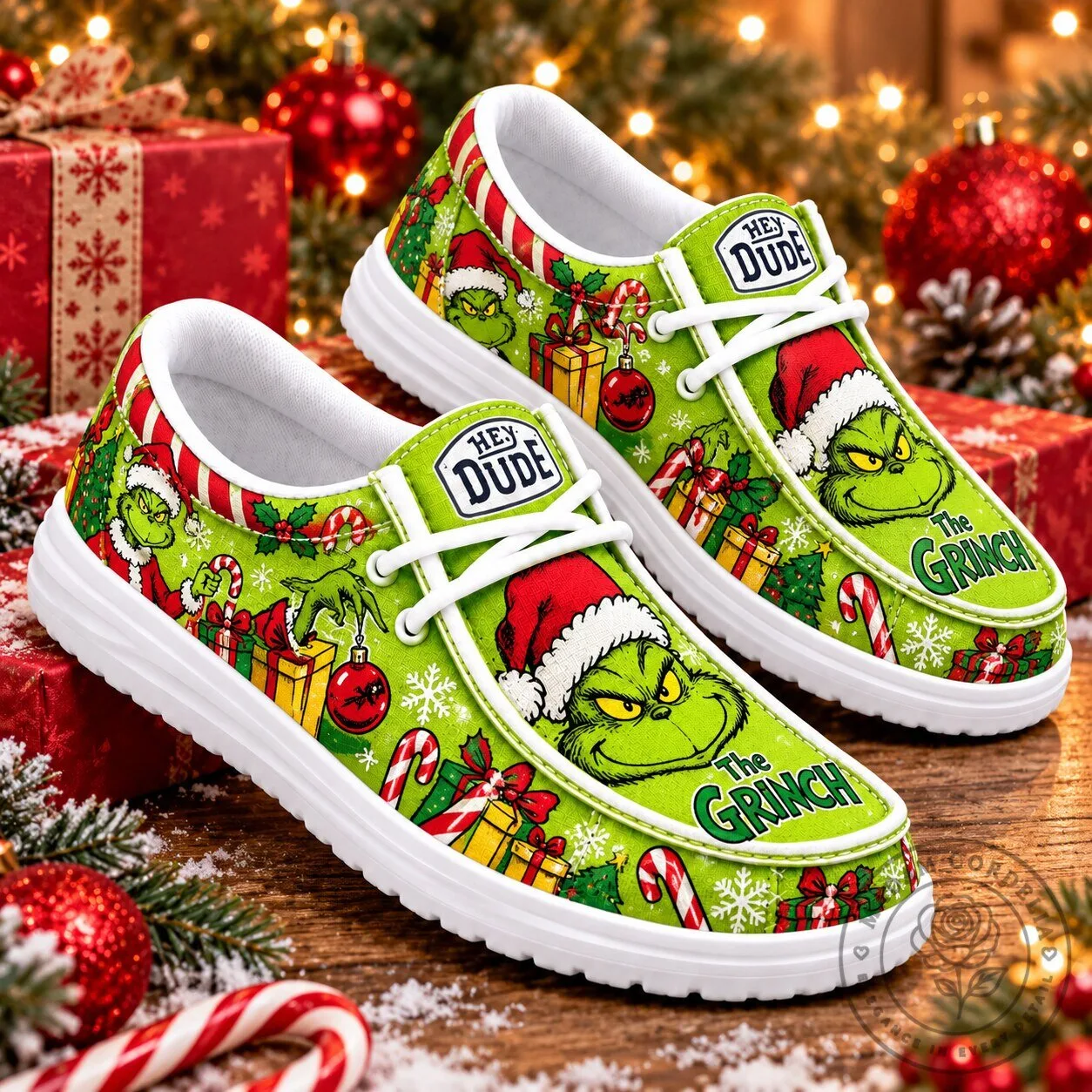The Grinch Christmas Mischief Holiday Slip-On Loafer Shoes