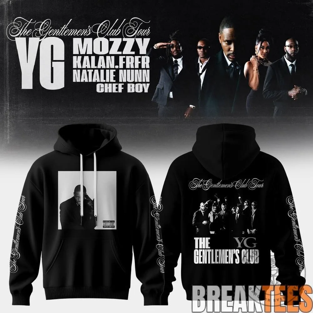 YG The Gentlemen's Club Tour 2026 Concert Black Hoodie