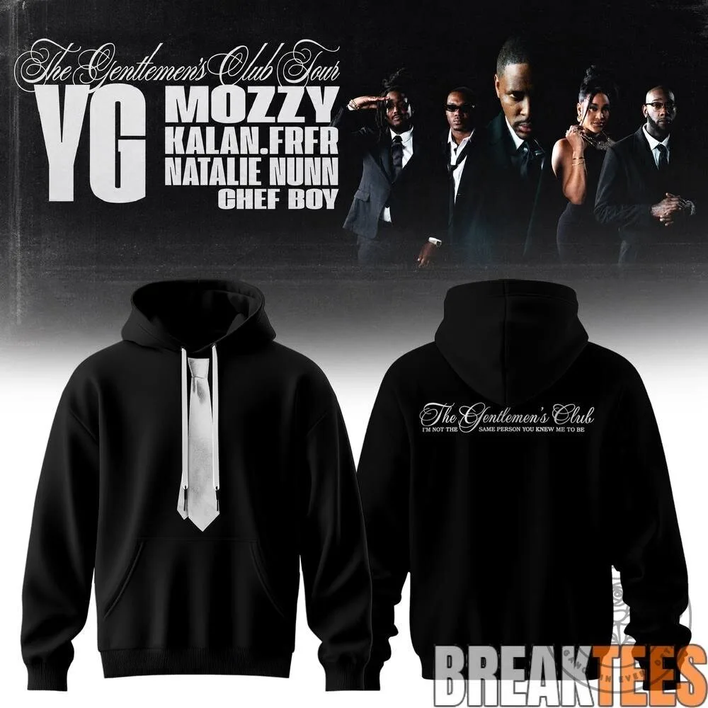 YG The Gentlemen's Club Tour 2026 Concert Black Hoodie 14 YG The Gentlemen