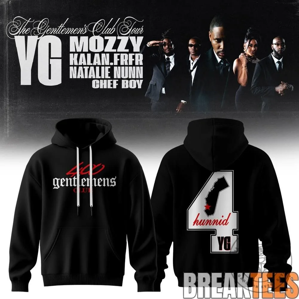 YG The Gentlemen's Club Tour 2026 Concert Black Hoodie 15 YG The Gentlemen