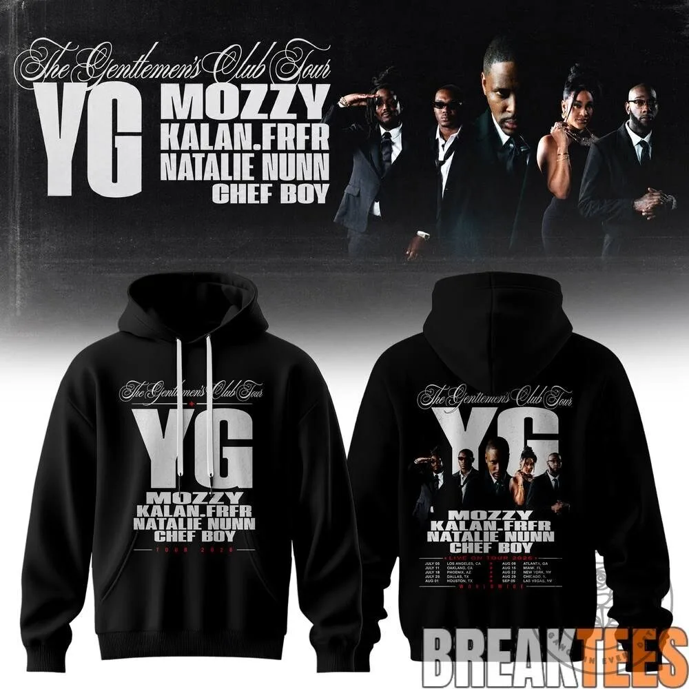 YG The Gentlemen's Club Tour 2026 Concert Black Hoodie 16 YG The Gentlemen
