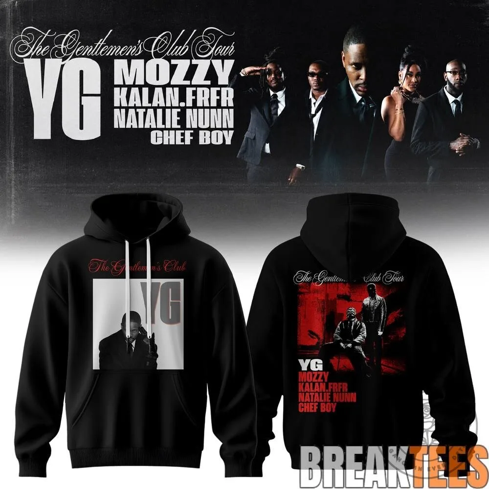 YG The Gentlemen's Club Tour 2026 Concert Black Hoodie 19 YG The Gentlemen
