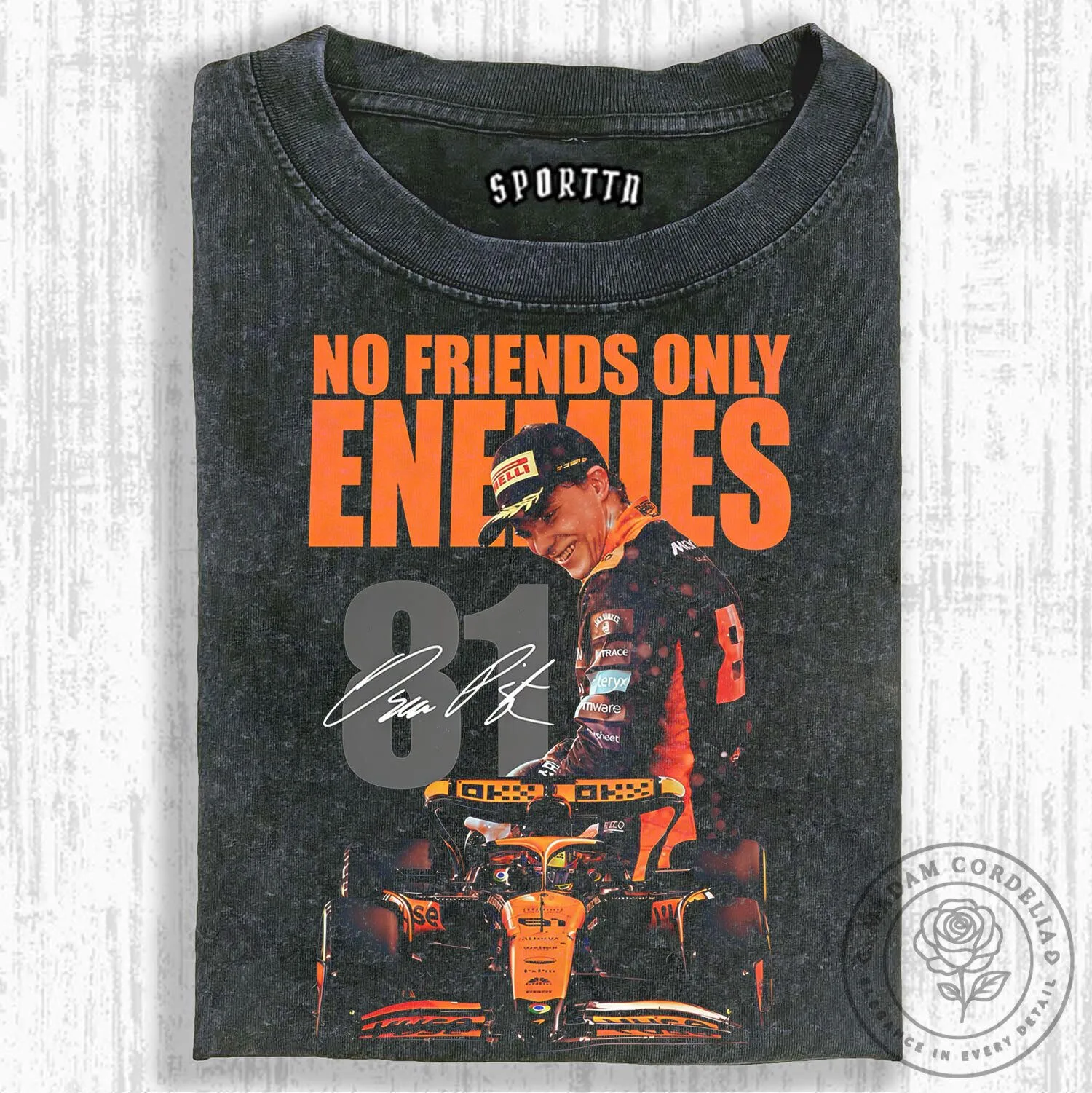 Oscar Piastri No Friends Only Enemies Formula 1 Racing T-Shirt
