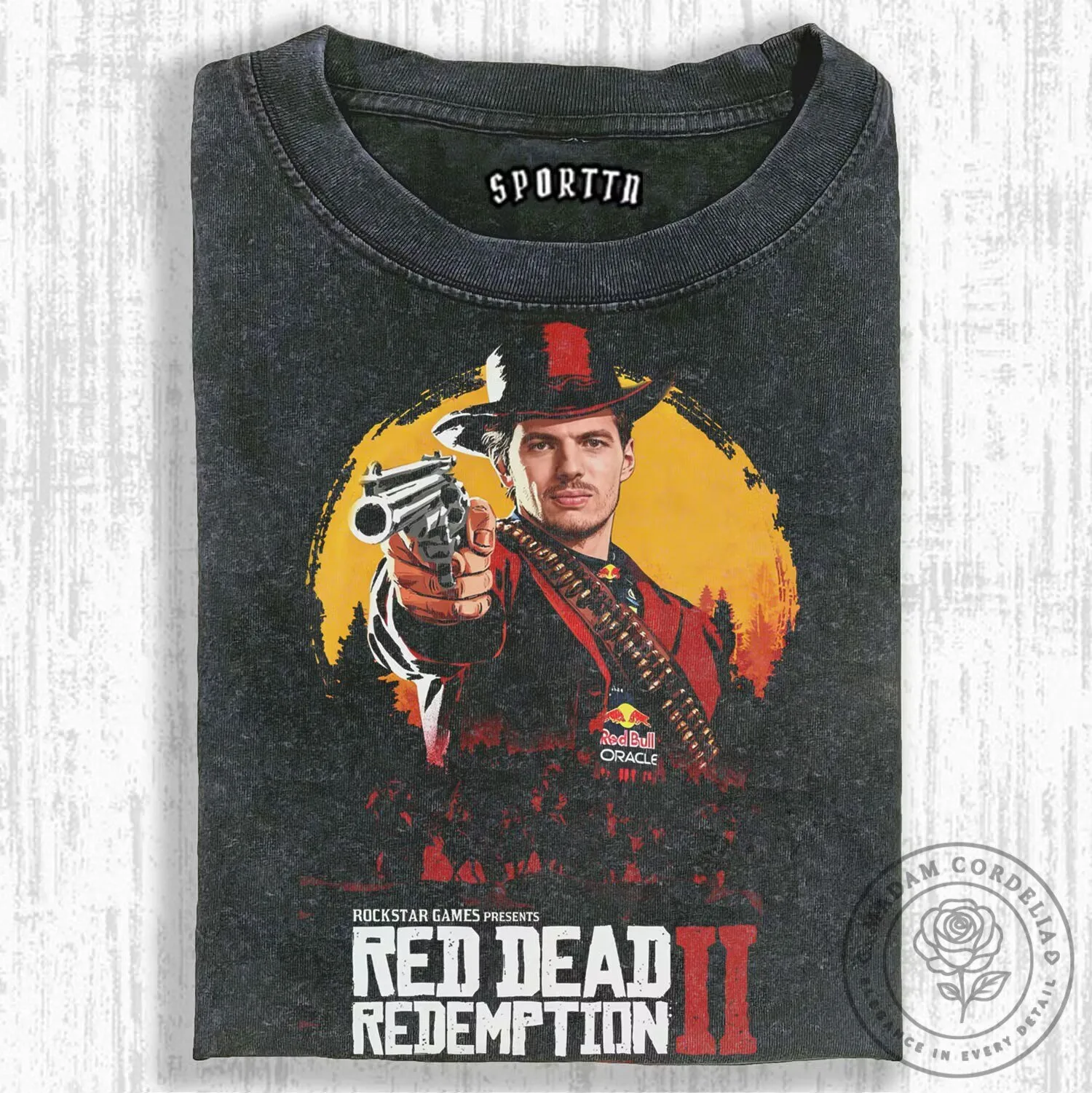 Max Verstappen Red Dead Redemption II Gaming T-Shirt