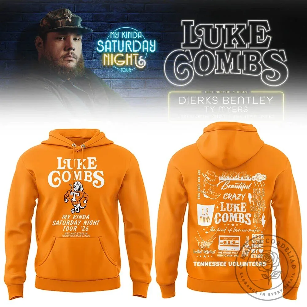 Luke Combs 2026 My Kinda Saturday Night Tour Hoodie - Neyland Stadium